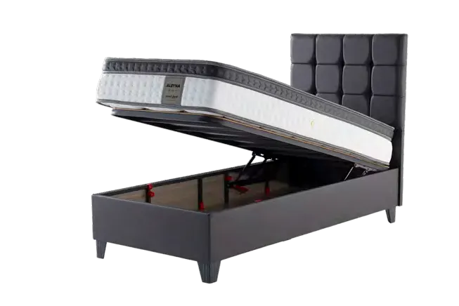 Luna — Storage bed base, open
