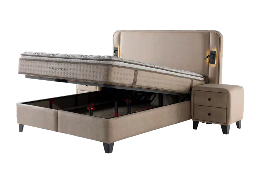 Sleep Maker — Storage bed base, open